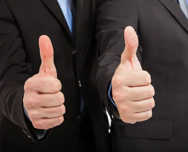 Businessmen giving thums up — Stock Photo, Image