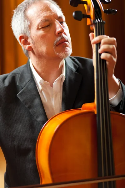 Man playing cello — Stock Photo, Image