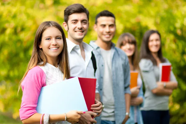 College students outdoor Royalty Free Stock Images