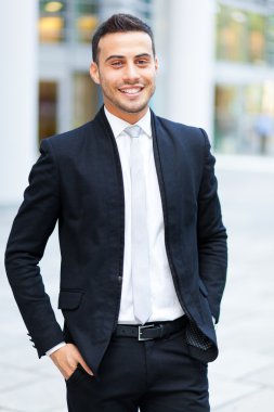 İşadamı kentsel peyzaj