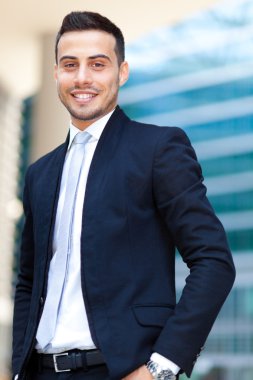 İşadamı kentsel peyzaj