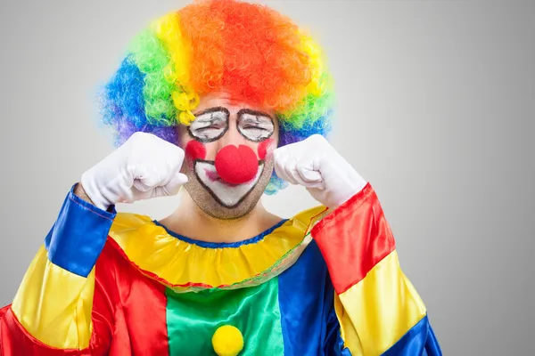 Ledsen clown — Stockfoto