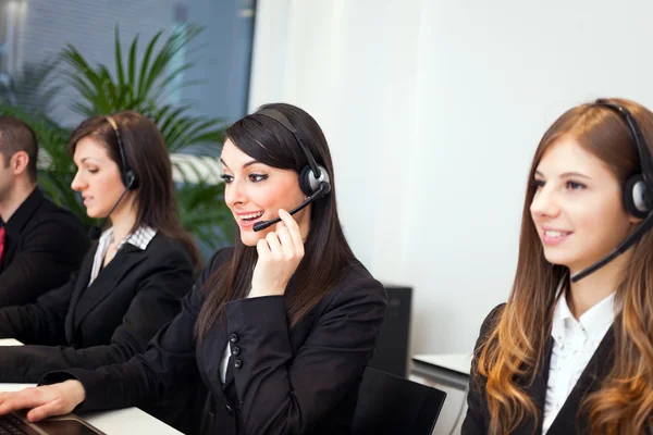 Representante do cliente no trabalho — Fotografia de Stock