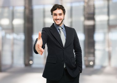 bir el veren işadamı