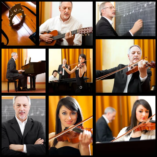 Collage musicale — Foto Stock