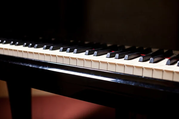 Piano keyboard detalj — Stockfoto