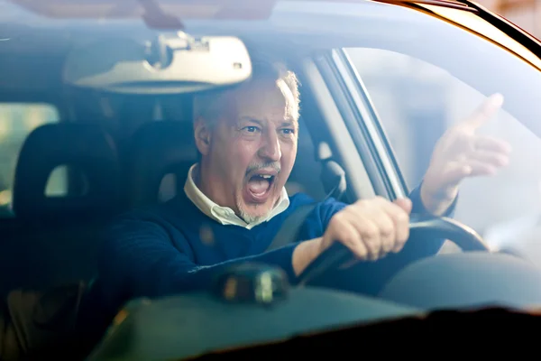 Angry driver — Stock Photo, Image