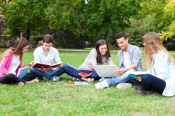 Grupp av studenter — Stockfoto