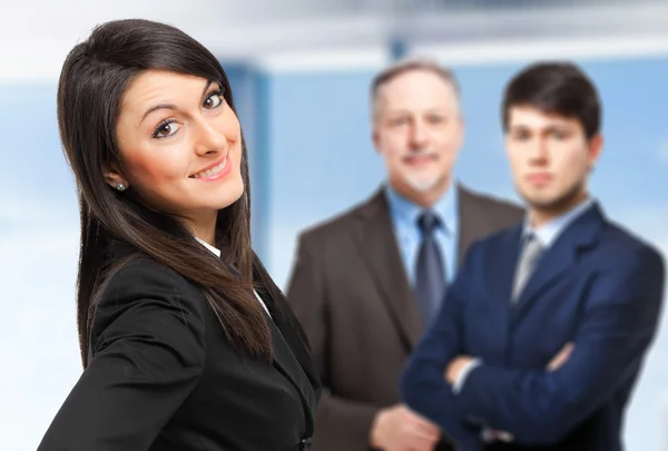 Mujer de negocios sonriente — Foto de Stock