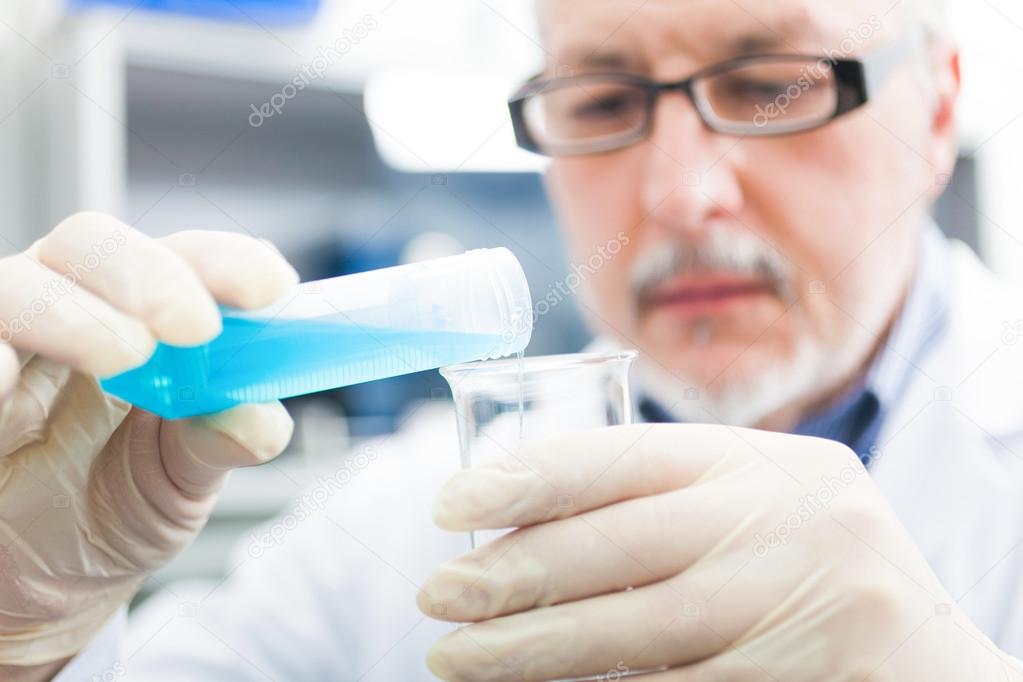 Man at work in a laboratory
