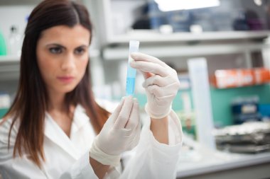 Scientist in a laboratory clipart