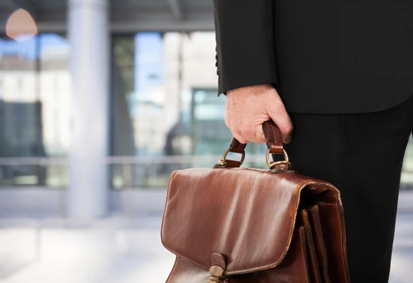 Businessman holding a briefcase — Stock Photo, Image