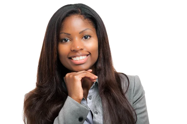 Schöne afrikanische Geschäftsfrau — Stockfoto
