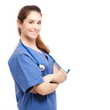 genç hemşire gülümseyen