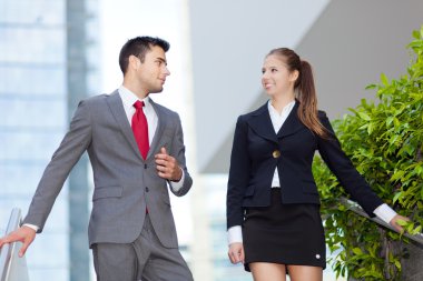 Business people in an urban setting