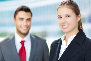 Business people in an urban setting