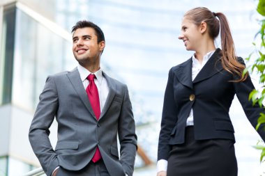 Business people in an urban setting