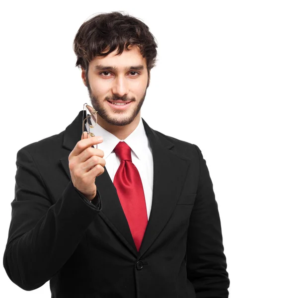 Handsome businessman with glasses — Stock Photo, Image