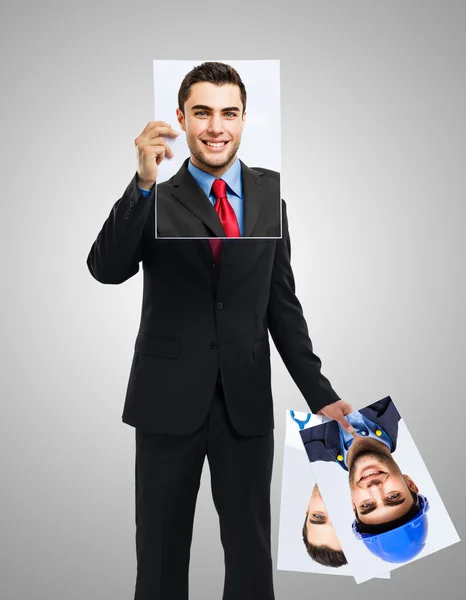 Mann findet den richtigen Job — Stockfoto