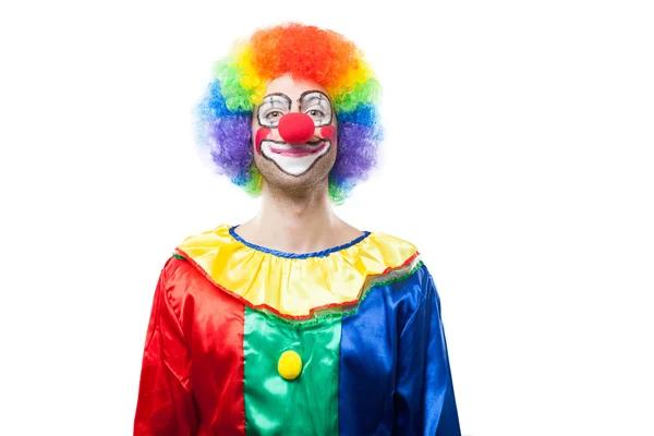 Lachende clown — Stockfoto