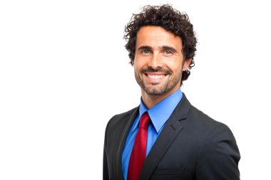 Kendine güvenen işadamı