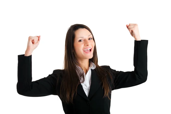 Very happy businesswoman — Stock Photo, Image