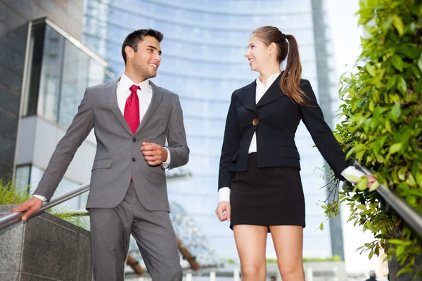 Smiling business people — Stock Photo, Image