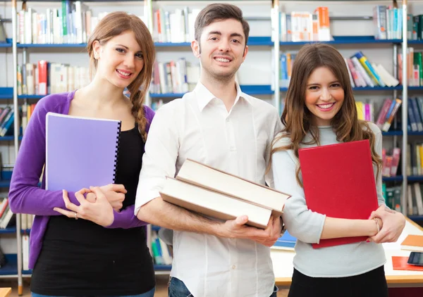 Students in a library Stock Picture
