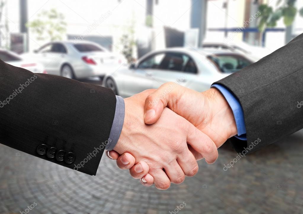 Handshake after buying a car