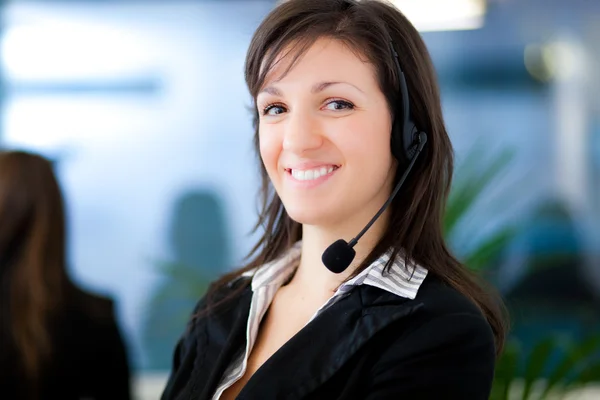 Beautiful customer representative — Stock Photo, Image