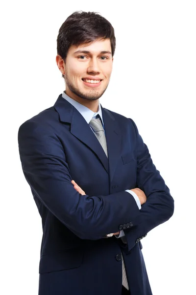 Sonriente joven empresario — Foto de Stock