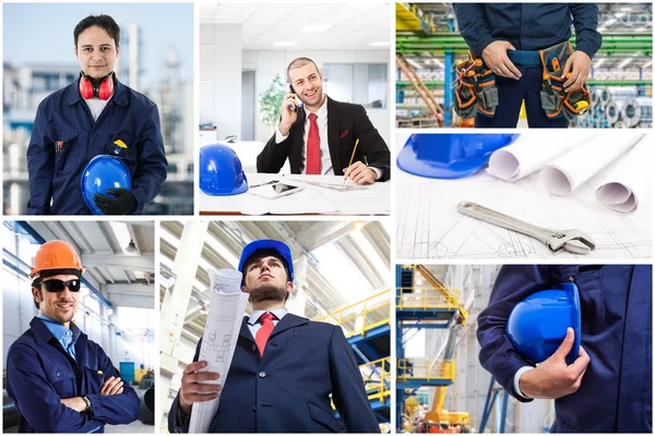 Industriële arbeiders — Stockfoto