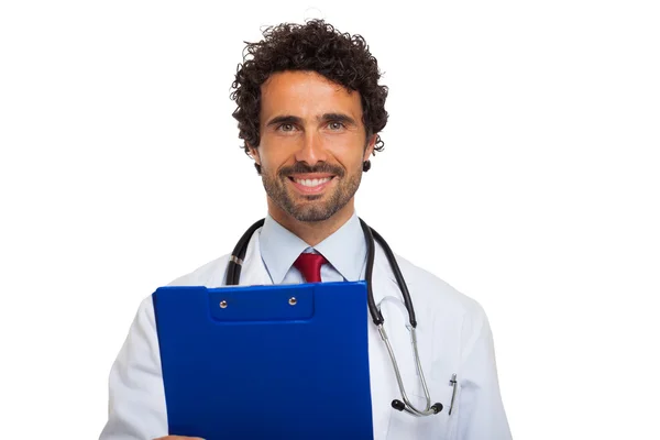 Medico tenendo appunti — Foto Stock