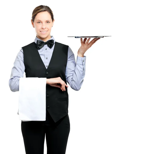 Beautiful waitress portrait — Stock Photo, Image