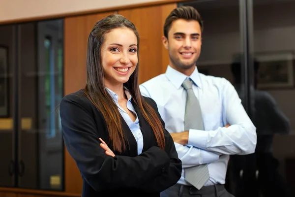 Dos Socios Comerciales Una Oficina — Foto de Stock