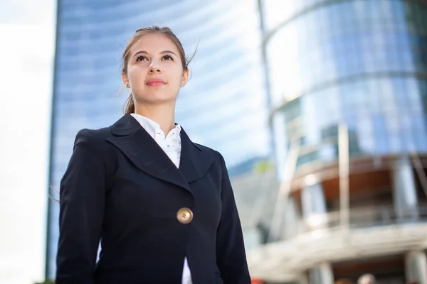 Retrato Una Joven Empresaria — Foto de Stock