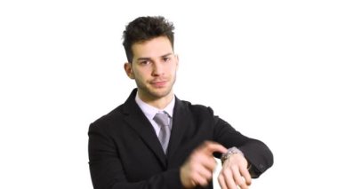 zaman izlerken iş adamı