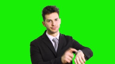 zaman izlerken iş adamı