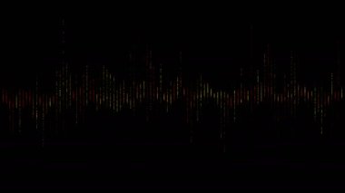 Soyut dalga hareket eşitleyicisi. İnsan Kaynakları, FUI. Dijital arayüz ögesi. Kusursuz döngü