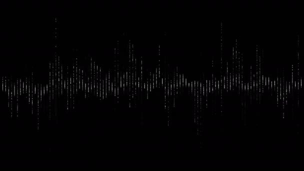 Абстрактный Волновой Эквалайзер Hud Fui Элемент Цифровой Интерфейс Бесшовный Цикл — стоковое видео