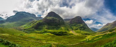 Big panorama in in the Scotland highlands clipart