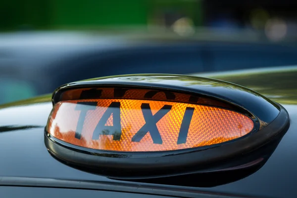 Segno di taxi in Scozia — Foto Stock