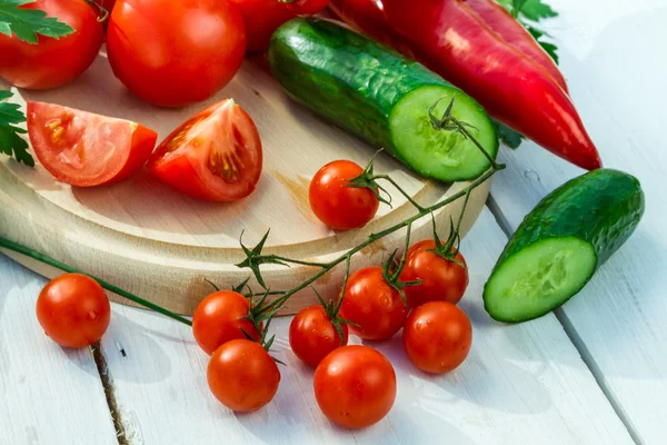 Närbild för en färska grönsaker — Stockfoto