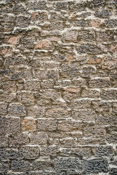 Medieval wall made ​​from old brick — Stock Photo, Image