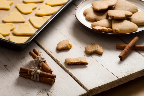 Gosto apenas cozido biscoitos de gengibre de Natal — Fotografia de Stock
