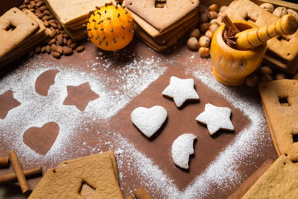 Aroma of Christmas cakes decorated — Stock Photo, Image