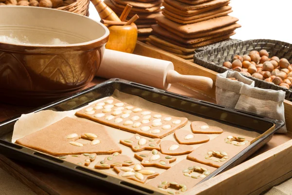 Hausgemachte Lebkuchen backen — Stockfoto