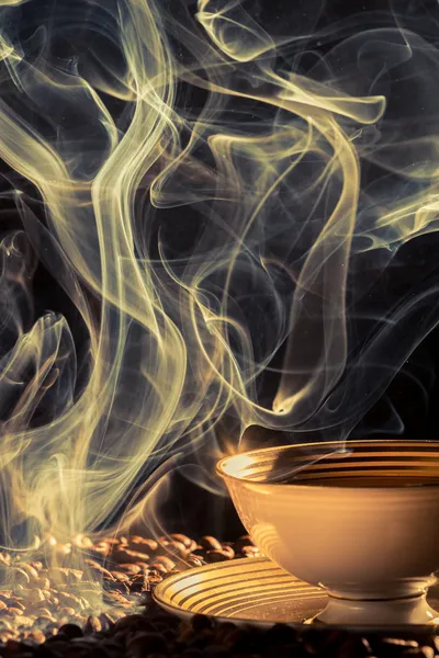 Aroma von frisch gebrühtem Kaffee — Stockfoto