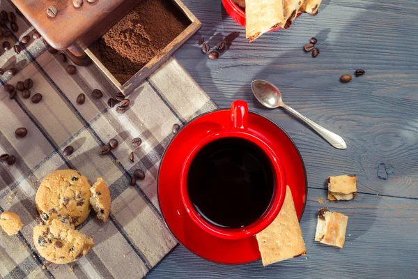 Close-up of freshly brewed coffee — Stock Photo, Image