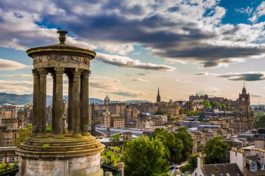 View from Calton Hill in sunny day clipart